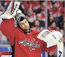  ?? KATHERINE FREY THE WASHINGTON POST ?? Everything that transpired Saturday, like most everything in this NHL Eastern Conference semifinal series, could be traced to Braden Holtby.