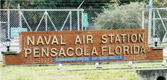  ?? File photo — AFP ?? A general view of the atmosphere at the Pensacola Naval Air Station following a shooting in Pensacola, Florida.