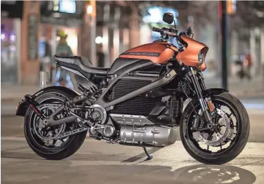  ?? HARLEY-DAVIDSON ?? Harley-Davidson on Tuesday unveiled a production-ready version of its electric motorcycle that’s expected to be available for sale in 2019.