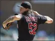  ?? CARLOS OSORIO — THE ASSOCIATED PRESS ?? Mike Clevinger throws during the second inning against the Tigers on Aug. 29 in Detroit.