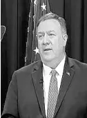  ??  ?? Michael Pompeo
AP