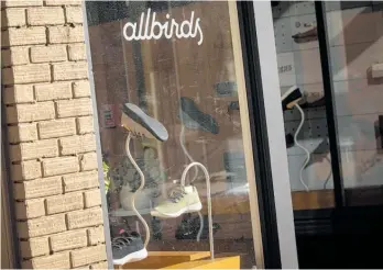  ?? Photo / Bloomberg ?? Allbirds still has ambitious medium-term targets, despite ‘transitory’ headwinds.