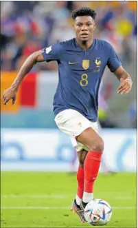  ?? ?? Tchouameni, con Francia en el Mundial.