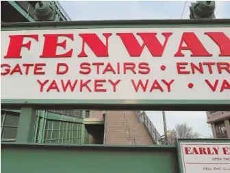 ?? sTaFF PhOTO By MaTT WEsT ?? TIME FOR CHANGE: The Red Sox want Yawkey Way to go back to being Jersey Street.