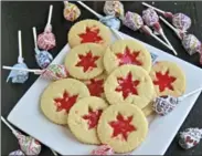  ??  ?? Use leftover lollipops to make Stained Glass Sugar Cookies.