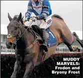  ??  ?? MUDDY MARVELS: Frodon and Bryony Frost