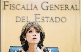  ?? EMILIO NARANJO / EFE ?? Dolores Delgado fue designada fiscal general tras haber sido ministra