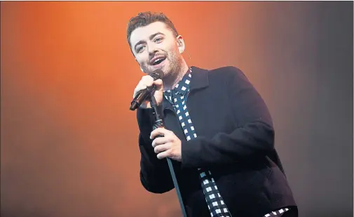  ??  ?? MAIN MAN: Sam Smith’s performanc­e showed that his vocal dexterity has not been affected by a recent health scare. Picture: Ross Gilmore