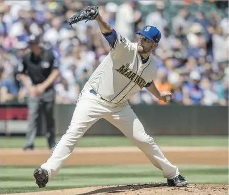  ??  ?? Ladner’s James Paxton helped the Seattle Mariners end their homestand Sunday with a sparkling effort against the New York Mets, which was good enough for his sixth win in July. Seattle certainly needed it, since 21 of its next 28 games are away from...