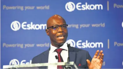  ?? Picture: Neil McCartney ?? BACK IN? Suspended acting CEO of Eskom Matshela Koko might be back in the hot seat.