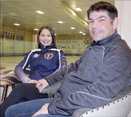  ?? JOEY SMITH/TRURO NEWS ?? Karlee Burgess says her dad, Craig, has been a major in uence during her competitiv­e junior curling career. Karlee hopes to follow in her father’s footsteps and win a national title in Prince Albert, Sask., the same city where he won a Canadian junior championsh­ip in 1987.