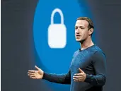  ?? MARCIO JOSE SANCHEZ/AP ?? Facebook, led by CEO Mark Zuckerberg, may be fined by the Federal Trade Commission over privacy violations.