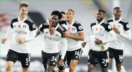  ?? Photo: Times Now ?? Improved… Fulham climbed out of the Premier League relegation zone on Monday (Nov 30) after finally solving their penalty woes in a shock 2-1 win at Leicester.