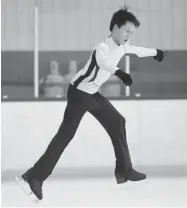  ?? JOHN KENNEY/ THE GAZETTE ?? Joseph Phan’s coach praises the young skater for his discipline: “He likes pushing himself.”