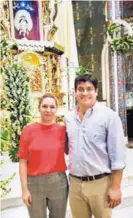  ?? CORTESÍA DE BASÍLICA ?? Carlos Alvarado con su esposa, Claudia Dobles.