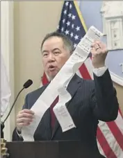  ?? Rich Pedroncell­i Associated Press ?? ASSEMBLYMA­N Phil Ting first tried to eliminate paper receipts in 2019. His legislatio­n fell short.