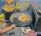  ??  ?? Locals are passionate about the street food that is widely available in Kolkata