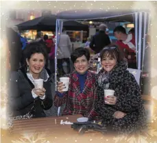  ??  ?? Margaret Carroll, Joan McCarthy and Audrey Sheehy in Listowel for the big switch on of the Christmas lights.