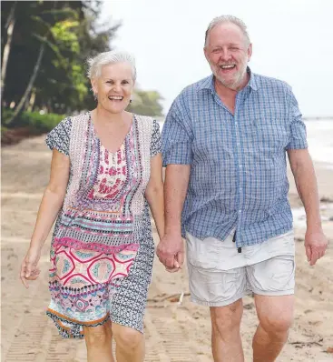  ?? Picture: BRENDAN RADKE ?? ALREADY SOLD: Margaret and Stephen Coop have owned the Melaleuca Resort on Williams Esplanade for the past 12 years and love Palm Cove.