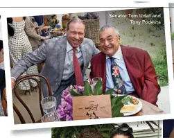  ??  ?? Senator Tom Udall and Tony Podesta