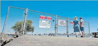  ?? BOB TYMCZYSZYN THE ST. CATHARINES STANDARD ?? St. Catharines city council has agreed to take ownership of the Port Dalhousie piers once the ongoing rehab project is complete. The city is also establishi­ng a reserve for future maintenanc­e costs.