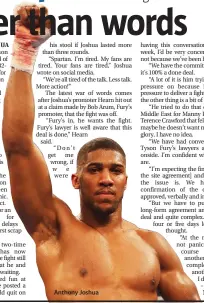  ??  ?? Anthony Joshua