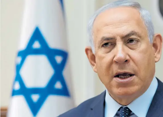  ?? AFP ?? Problemas. El primer ministro Benjamin Netanyahu, bajo presión de dos partidos ultraortod­oxos que componen la coalición de gobierno.