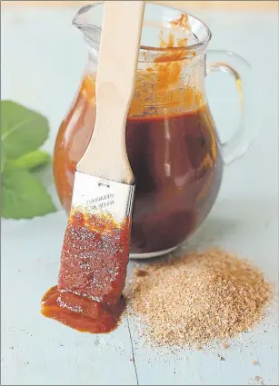  ?? AP PHOTO ?? Sassy bourbon and brown sugar barbecue sauce is a delicious addition to barbecued foods. Made from scratch, like all good sauces it features a mix of savoury and sweet flavours