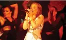  ?? ?? On a night like this … Kylie Minogue performing at Pacha in 2010.