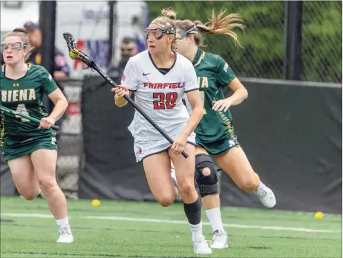  ?? Peter McLean / Fairfield University Athletics ?? Maggie Reynolds has helped lead the Fairfield women’s lacrosse team to the NCAA tournament.