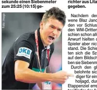  ??  ?? Stellte immer wieder um, probierte viel: DHB-Trainer Christian Prokop.