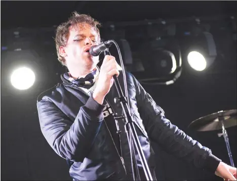  ??  ?? This March 12, 2020 file photo, shows actor and singer Michael C. Hall performing with his band ‘Princess Goes To The Butterfly Museum’ in New York. (AP)