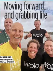  ?? ?? INSPIRING Walking with WOLO charity