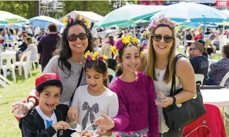  ?? PHOTO: CHRIS MCLENNAN ?? TOURISM BOOM: Visitors enjoy themselves at this year’s Carnival of Flowers.