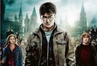  ?? Divulgação ?? O ator Daniel Radcliffe em cartaz de um dos filmes da franquia ‘Harry Potter’