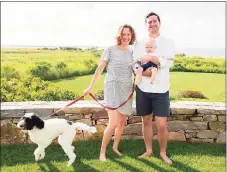  ?? Contribute­d Photo ?? Dr. Courtney Haviland, 33, Dr. William Shrauner, 32, with their 1-year-old son, Teddy.
