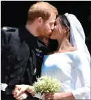  ??  ?? ONE WHO GOT AWAY: Meghan marrying Prince Harry last month