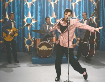  ?? WARNER BROS. PICTURES ?? Austin Butler shakes his way through the frenzied biopic Elvis — an ultimately ungratifyi­ng portrait of the late superstar.