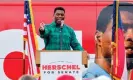  ?? Photograph: Erik S Lesser/EPA ?? Herschel Walker, running as a Republican for a Georgia Senate seat, has been the target of online ads from a Super Pac supporting his Democratic rival, Raphael Warnock.