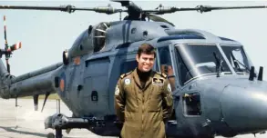  ??  ?? Air skills: Prince Andrew in 1983 when he was a Navy helicopter pilot