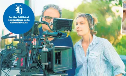  ?? Picture / AP ?? Greta Gerwig’s nomination for Lady Bird ensures female representa­tion in the best director category.