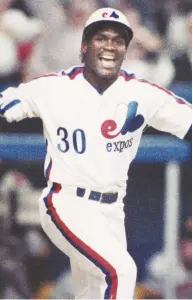  ??  ?? Tim Raines, un des joueurs les plus spectacula­ires de l’histoire des Expos de Montréal, sera intronisé au Temple de la renommée du baseball majeur en juillet. Archives