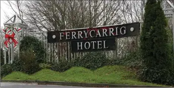  ??  ?? Jewellery valued at €67,000, as well as cash, was stolen from a safe in a room at the Ferrycarri­g Hotel.