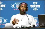  ?? CINDY ORD / TNS ?? NFL safety Malcolm Jenkins wants to be a voice for “those who have dedicated their lives to changing legislatio­n, policies and reforms for human equality.”