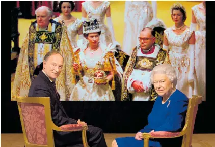  ?? Picture / Freddy Claire, Prime ?? Royal commentato­r Alastair Bruce sat down with the Queen for a new documentar­y about her coronation, to air on Prime.