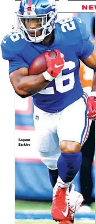  ??  ?? Saquon Barkley