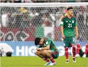  ?? MANU FERNANDEZ/AP ?? Mexico’s Kevin Alvarez reacts after the World Cup group C match between Saudi Arabia and Mexico in Lusail, Qatar, on Wednesday.