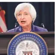  ?? FOTO: C. KASTER/DPA ?? Die Ex-Fed-Präsidenti­n kennt sich aus mit großen Aufgaben.