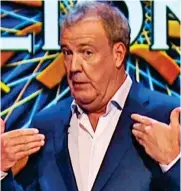 ??  ?? Sarcastic: Jeremy Clarkson on the show
