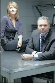  ??  ?? Kathryn Erbe as Detective Alexandra Eames and Vincent D’Onofrio as Detective Robert Goren in Law and Order: Criminal Intent.